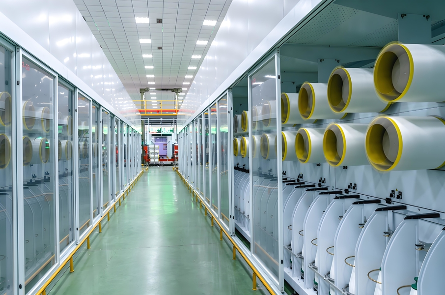 Qingdao Wanguo Sanchuan Fiber Technology Co., Ltd üreticinin üretim hattı