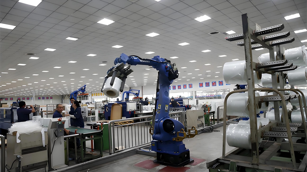 Qingdao Wanguo Sanchuan Fiber Technology Co., Ltd üreticinin üretim hattı