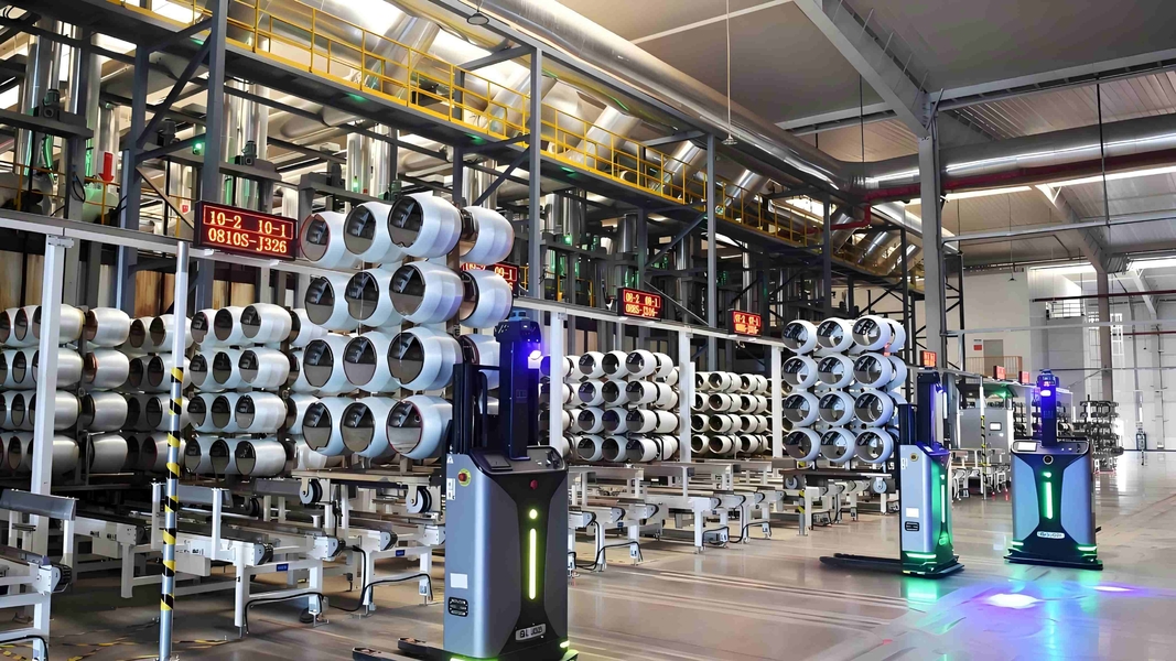 Qingdao Wanguo Sanchuan Fiber Technology Co., Ltd üreticinin üretim hattı